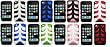 Premium Rubberized Shell Cover with Fishbone Super Grip for Apple iPhone 3G 8GB 16GB (Choose from 8 Styles: Black/White, Blue/White, Blue/Black, Green/White, Pink/Black, Pink/White, Red/Black, Red/White)