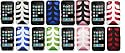Premium Rubberized Shell Cover with Fishbone Super Grip for Apple iPhone 3G 8GB 16GB (Choose from 8 Styles: Black/White, Blue/White, Blue/Black, Green/White, Pink/Black, Pink/White, Red/Black, Red/White)
