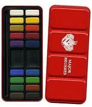 18-Block Artist Watercolour Paint Set in Metal Tin