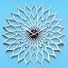 Retro - Retro Sunflower Kitchen Wall Clocks - White and Black - B3158