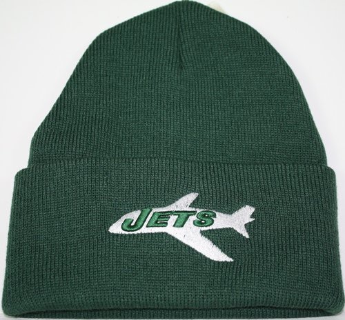 New York Jets Retro Throwback Logo Cuffed Knit Hat