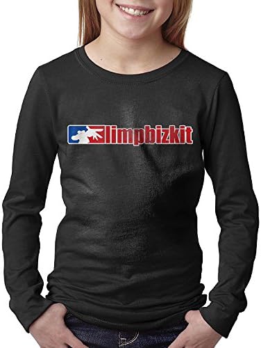 Teenager Limp Bizkit Long Sleeve Round Neck Tee Shirts Winter Autumn Black X-Large