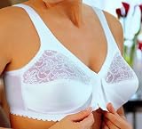Glamorise Women's MagicLift Front Close Bra, White, 56H