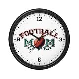 Wall Clock Football Mom with Ivy