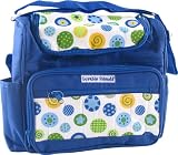 Luvable Friends Bright Colors Diaper Bag - Blue