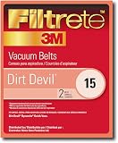 Filtrete Dirt Devil 15 Belt, 2 Belts Per Pack