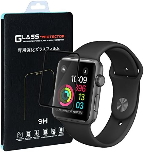 Apple Watch Series 2 38mm Screen Protector [2 PACK], Qosea Ultra-thin 2.5D 9H Hardness Crystal Clear Scratch Resistant Tempered Glass Screen Protector for Apple Watch Series 2 38mm Smartwatch