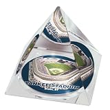 MLB New York Yankees Stadium Crystal Pyramid Paperweight MLB New York Yankees Stadium Crystal Pyramid Paperweight