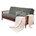Brushed Cotton Twill Futon Cover in Gray