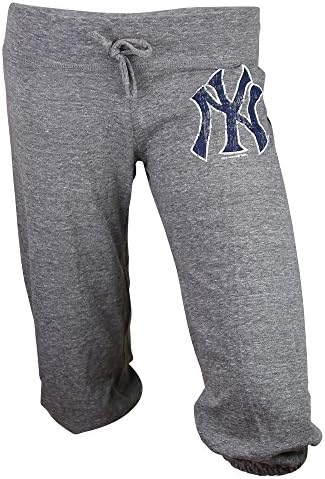 Women's MLB Jogger Style Team Logo Pants (New York Yankees, Medium)
