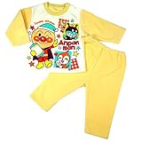 アンパンマン 裏起毛＆フリース 袖切替パジャマ クリーム◇100cm