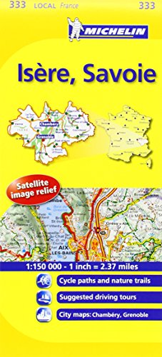 Michelin Map France: Isre, Savoie MH333 (Maps/Local (Michelin)) (English and French Edition)