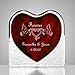 Lovebirds Acrylic Heart with Inlaid Rosewood Lovebirds Acrylic Heart with Inlaid Rosewood