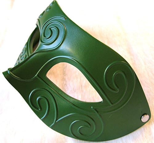 Gorgeous Masquerade Venetian Resin Half Mask (Green)