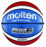 Molten BGMX6-C - Ballon de basket - Rouge/blanc/bleu - Taille 6