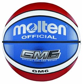 Molten BGMX6-C - Ballon de basket - Rouge/blanc/bleu - Taille 6