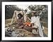 Two Sadhus Smoke Marijuana on the One Day of the Year When It is Legal, Pashupatinath, Nepal Collections Framed Art Poster Print by Don Smith, 49x39