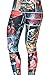 QZUnique Women's Batman Printed Pattern Ankle Length Elastic Tights Leggings
