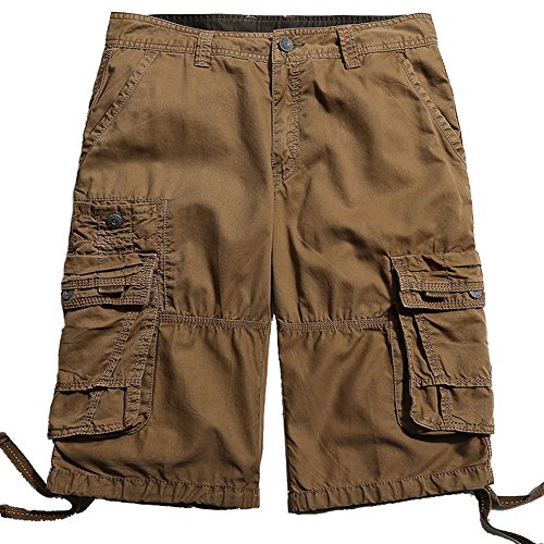 MorryOddy Men's Cotton Twill Cargo Short