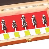 5-piece PriceCutter Picture Frame and Mirror Bit Set - 1/2 Shank