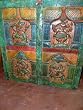Colorful Ganesh Carved Panel 4 Different Dancing Ganesha India 36x36