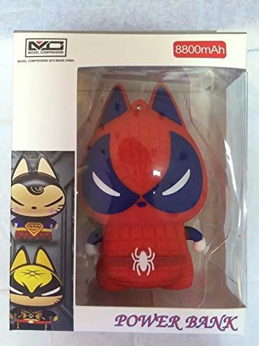 Caraguez New Capacity 8800 mAh Cartoon Hero cat External Battery Portable Charger cute mobile power Bank portable rechargeable mini phone treasure general ideas Technology for iPhone 6 Plus 5S 5C 5 4S, iPad Air 2 Mini 3, Samsung Galaxy S6 S5 S4 Note Tab, Nexus, HTC, Motorola, Nokia, PS Vita, Gopro, more Phones and Tablets and Mor