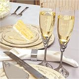 Satin Finish Champagne Flutes