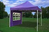 10x10 Pop up 4 Wall Canopy Party Tent Gazebo Ez Purple