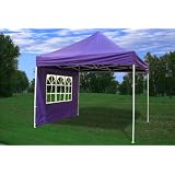 10x10 Pop up 4 Wall Canopy Party Tent Gazebo Ez Purple