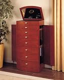Jewelry Armoire in Natural Cherry Finish By Powell Furniture