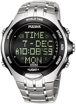 Men's Stainless Steel, Pulsar World TimerTM Watch