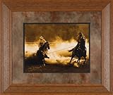 IMAGE OF Roping on the Ranch Robert Dawson 28x24 Gallery Quality Framed Print Western Cowboy Horse Picture