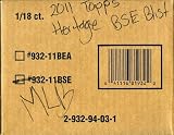 2011 Topps Heritage MLB Blister Factory Sealed Retail CASE-54 PACKS+54 RARE BLACK Parallels!