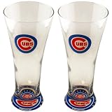 MLB Baseball Team Two Pack 12 Ounce Flared Pilsner Glass