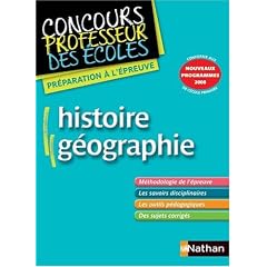 Histoire G�ographie - CRPE (Ancien Programme)
