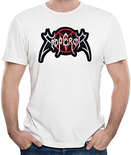 Men's White EMPEROR Black Metal Band Norwegian Tshirts