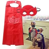 YL PJ Masks Costumes For Kids Set of 3 Catboy Owlette Mask with Cape (27.5 inches)