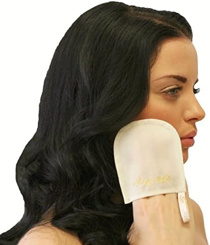 Exfoliating Face Body Scrubs - Facial Mitt and Back Scrubber SET - 100% RAW SILK Bath Exfoliators for Anti-aging Treatments - Detox - Firm - Relax with SILK VIRGIN Naturally - The Best for You Guarantee