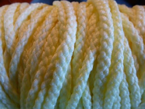 Yellow Maxi Cord Braided Polypropylene 6mm Macrame Craft String