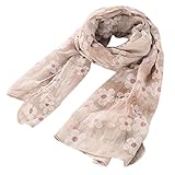 キッズマフラー 子供スカーフ 秋冬 防寒防風対策 男の子 女の子 綿 花柄 カーキ 146*40cm