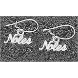 LogoArt Florida State Seminoles Sterling Silver Team Font Dangle Earrings