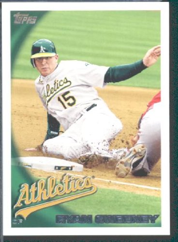 2010 Topps Baseball Card # 449 Ryan Sweeney - Oakland Athletics - MLB Trading Card in Protective Screwdown Case!