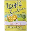 Orange, Breath of Sicily Leone Mints Digestive Retro Package Italian Vintage Mints, One