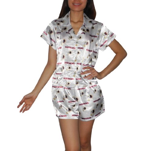 NFL Washington Redskins Womens Gorgeous Pajama / Loungewear Set - White & Red (Size: S)