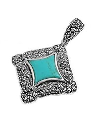 Sterling Silver Pendant With Marcasite