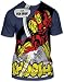 Search : Marvel Comics I Am Iron Man! Subway Harbor Blue T-shirt