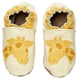 Robeez Infant/Toddler Giraffe Slip-On,Pastel Yellow,18-24 Months (US Toddler 7-8 M)