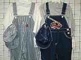 Review   / Infant Boys Sizes 12M/18M/24M Indigo Denim/Stripe Denim Embroidery Overall 2-PC Sets with Cap (Prepack=24 Sets Assorted Sizes/Emb. Designs, Each $7.50)