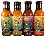 Monty's Best Buffalo Wing Sauce Gift Set of Four Amazing Flavors Great for More Than Just Wings. Includes Original Buffalo Style, Roasted Garlic, Teriyaki, and Spicy. Your Guest Deserve Monty's Best. Cook Up a Variety of Flavors Next Time You Make Wings.