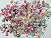 PEPPERLONELY Brand 50 Grams (Apprx 1200PC+) Mixed Color & Size Acrylic Cabochons Flat Back Pearls
